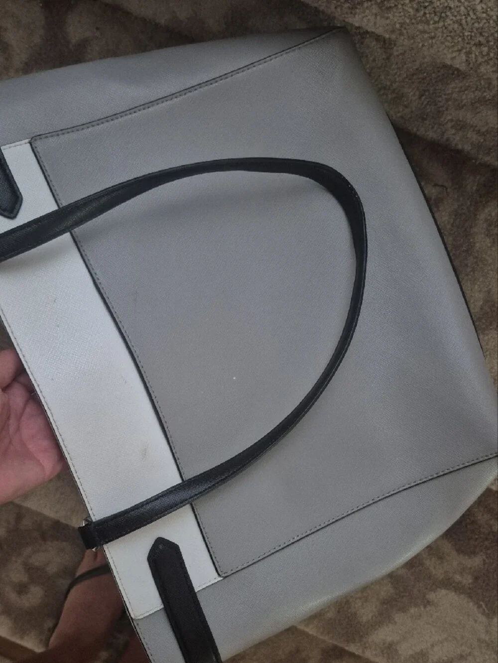 kate spade Gray and Black Tote Bag